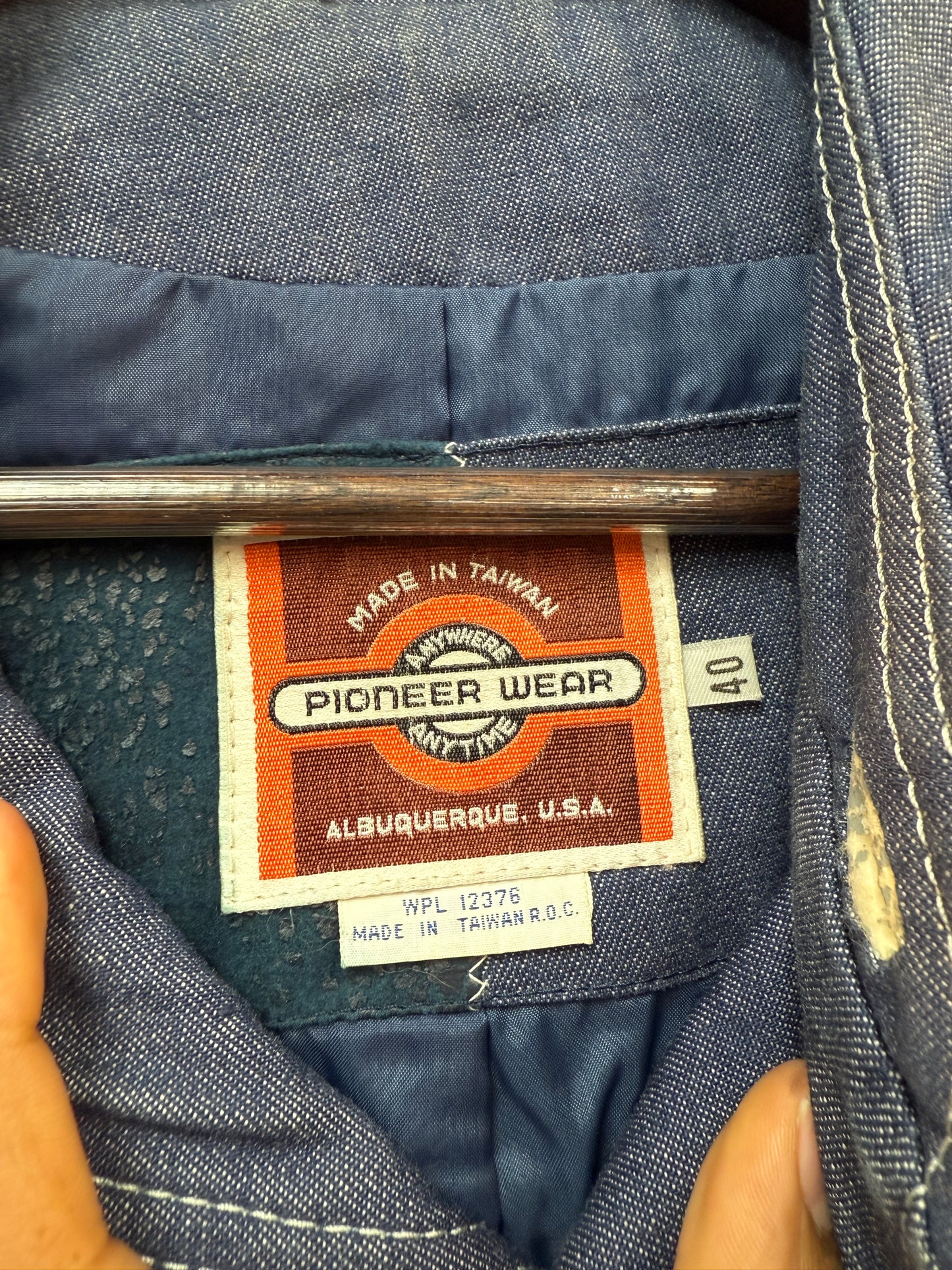 Vintage Denim Western Button Up