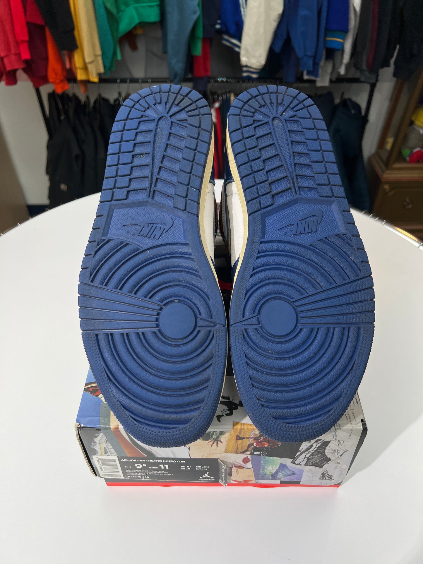 Preowned Jordan 1 High Retro Union LA Storm Blue