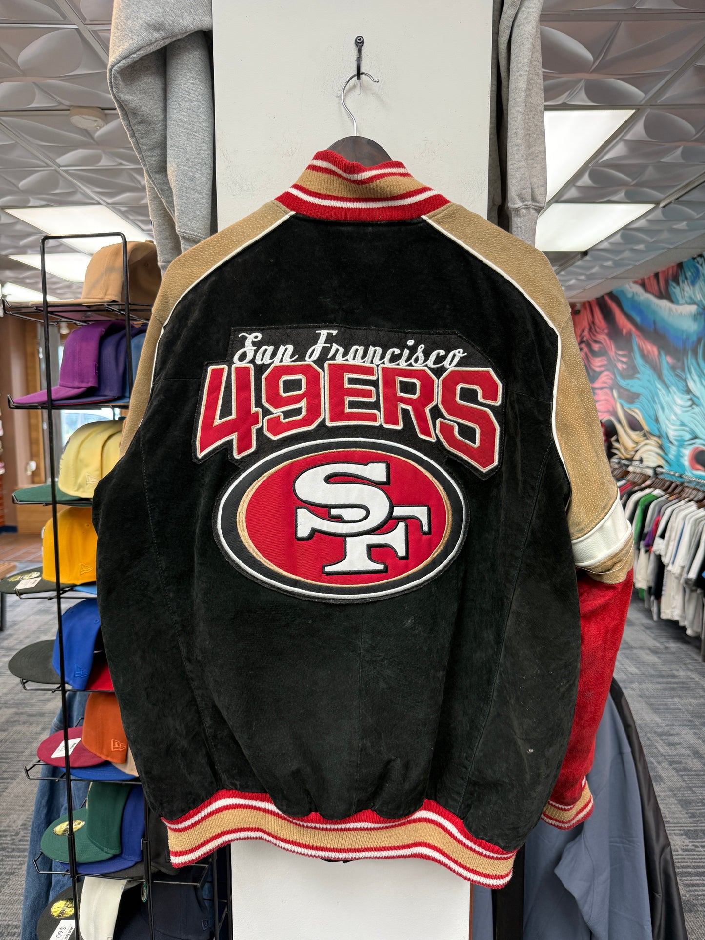 Vintage 49ers Suede Leather Jacket