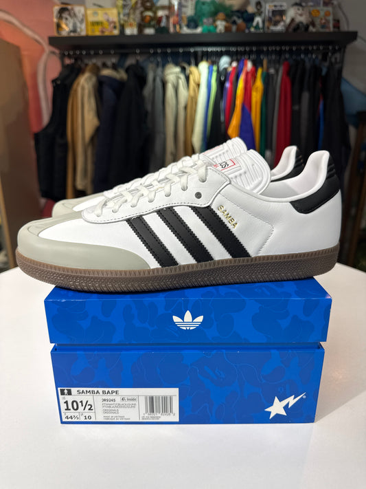 New Adidas x Bape Samba White/Black Gum
