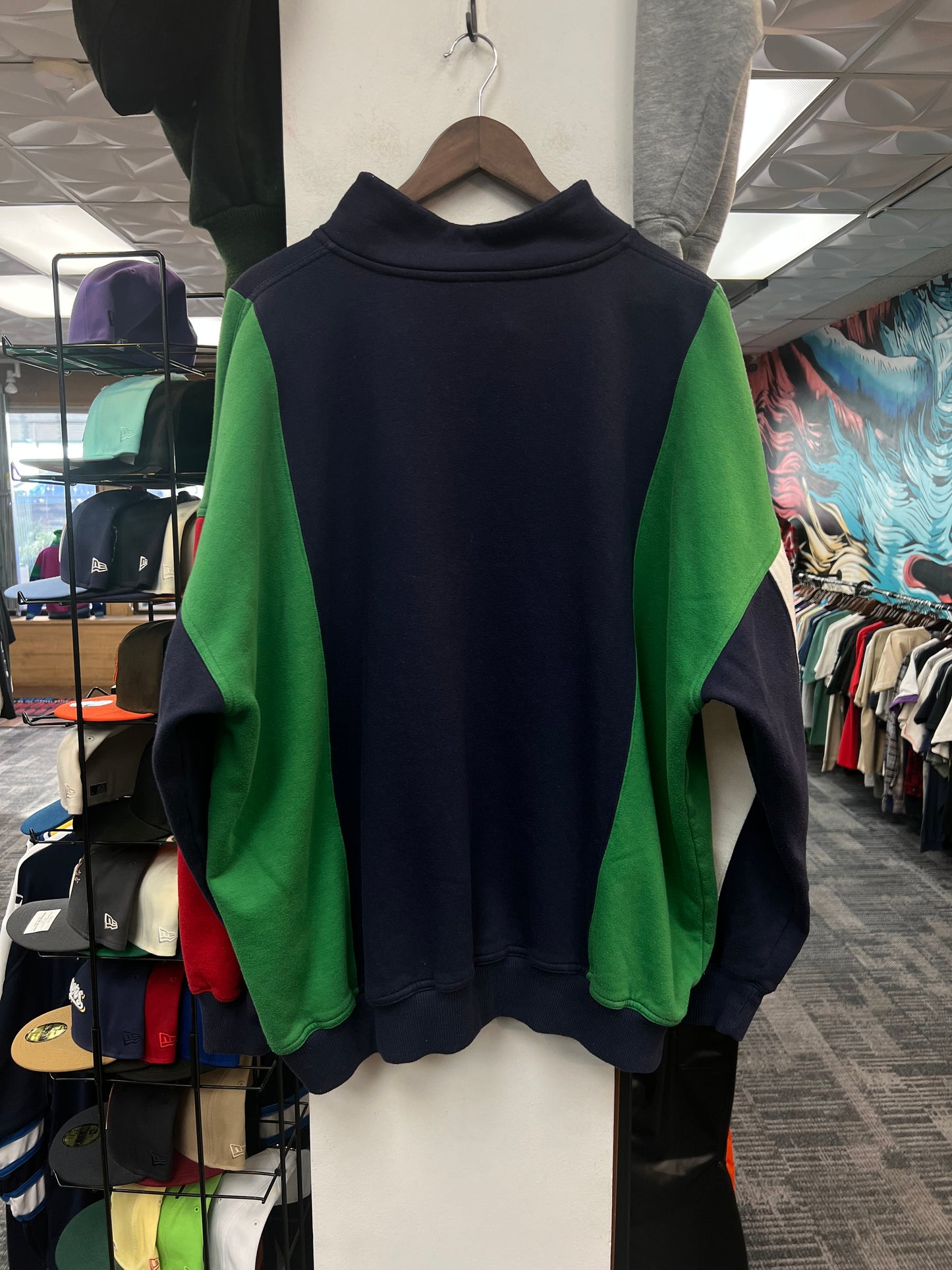 Rush Crest Quarterzip Blue/Red/Green/White