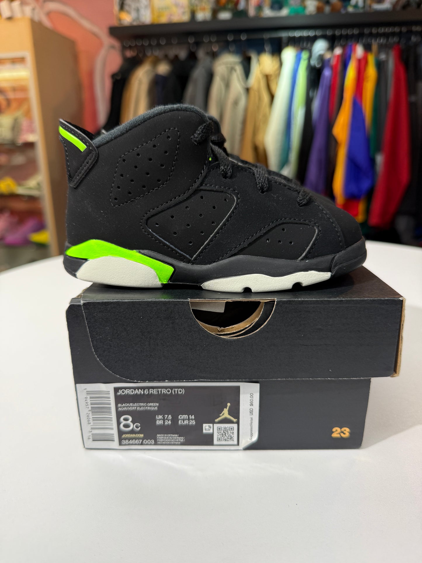 New Electric Green Jordan 6