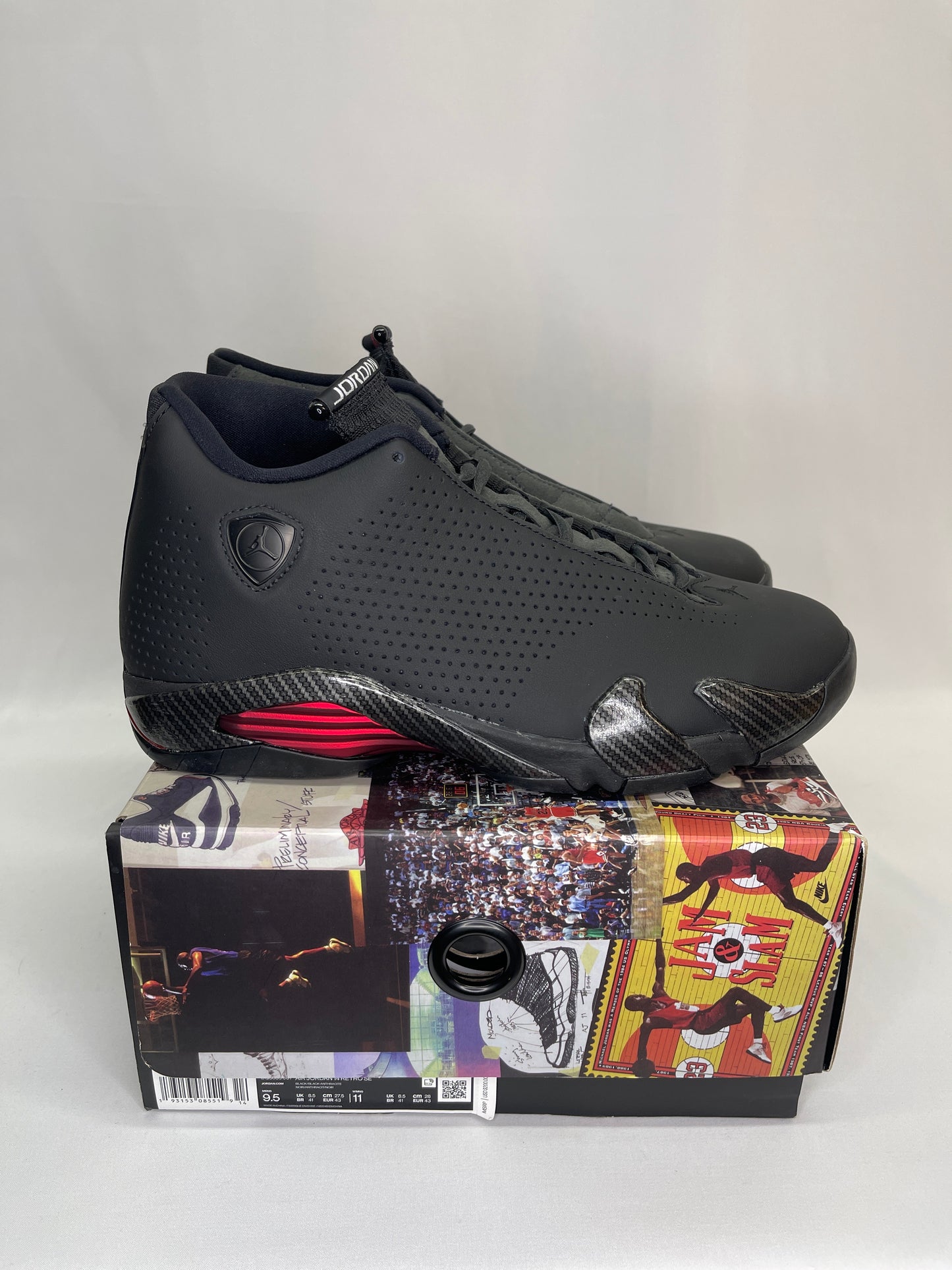 Preowned Jordan 14 Black Anthracite