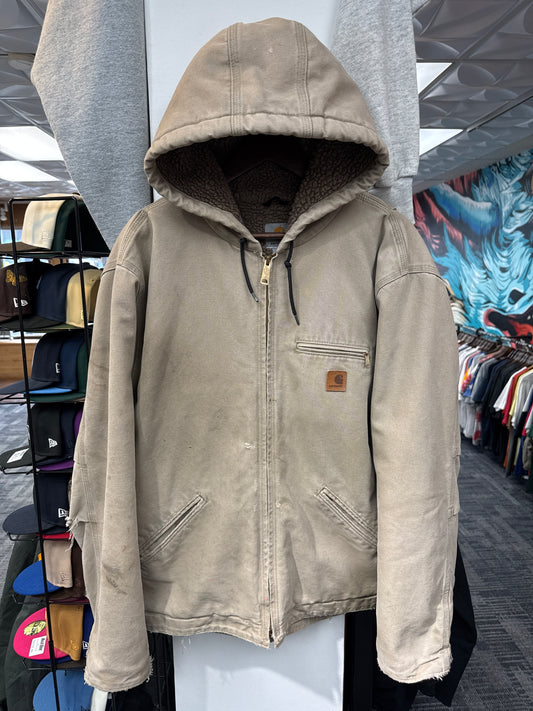 Carhartt Fleece Lined Hooded Work Jacket