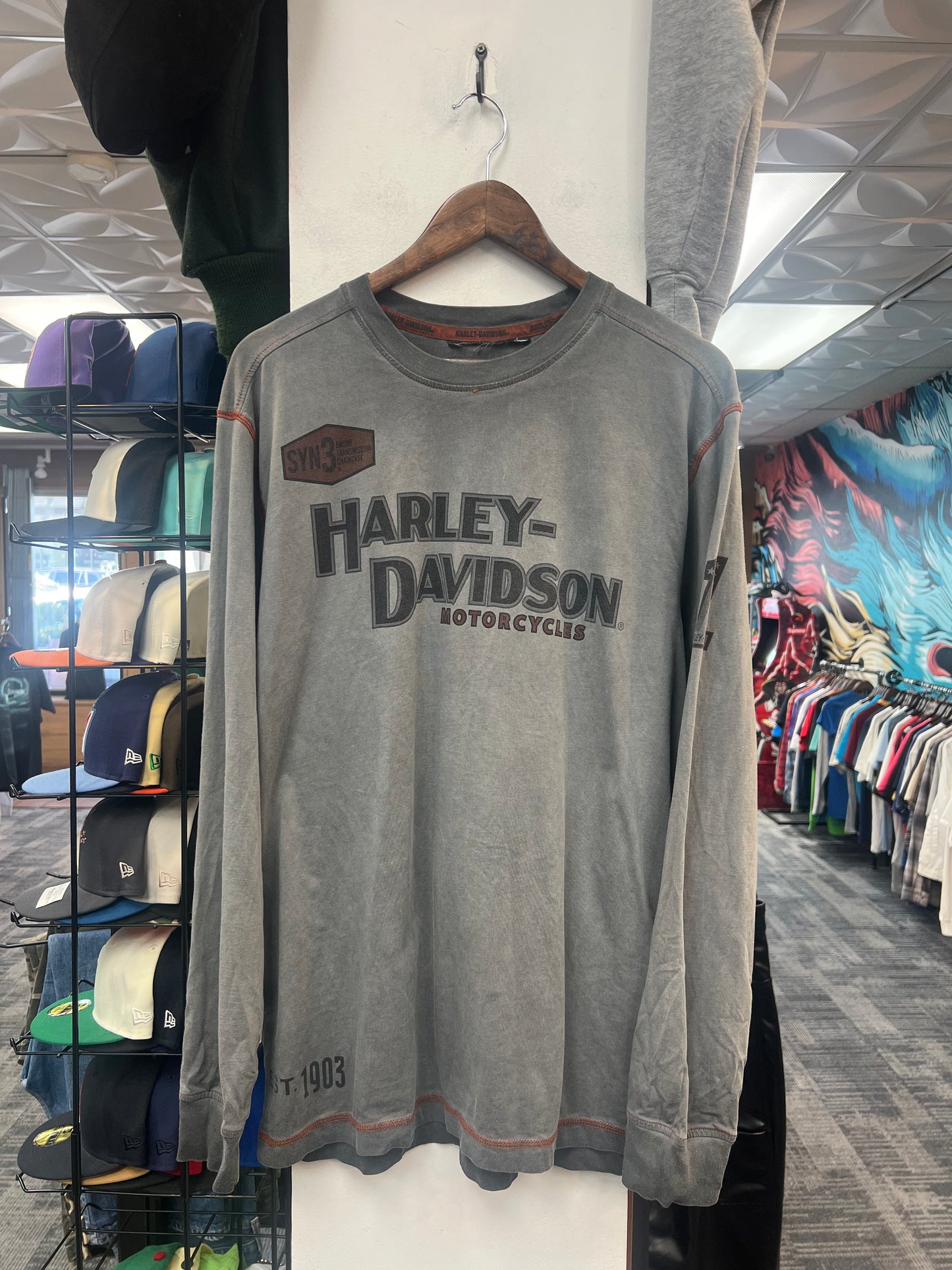Harley Davidson Smoke Grey L/S Tee
