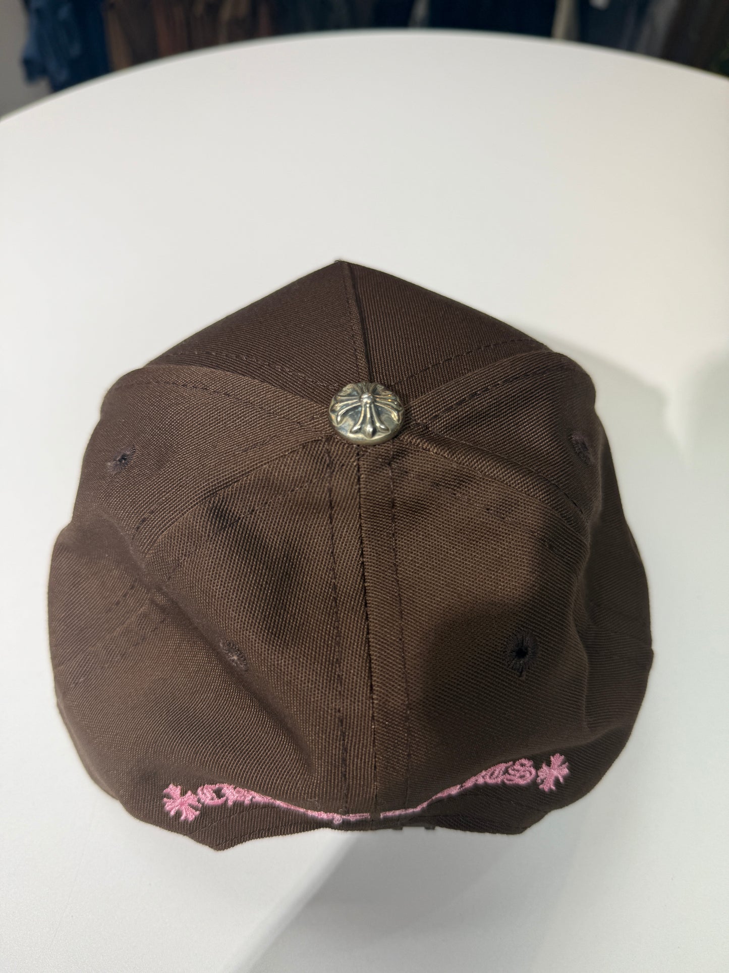 New Chrome Hearts Brown/Pink Baseball Hat