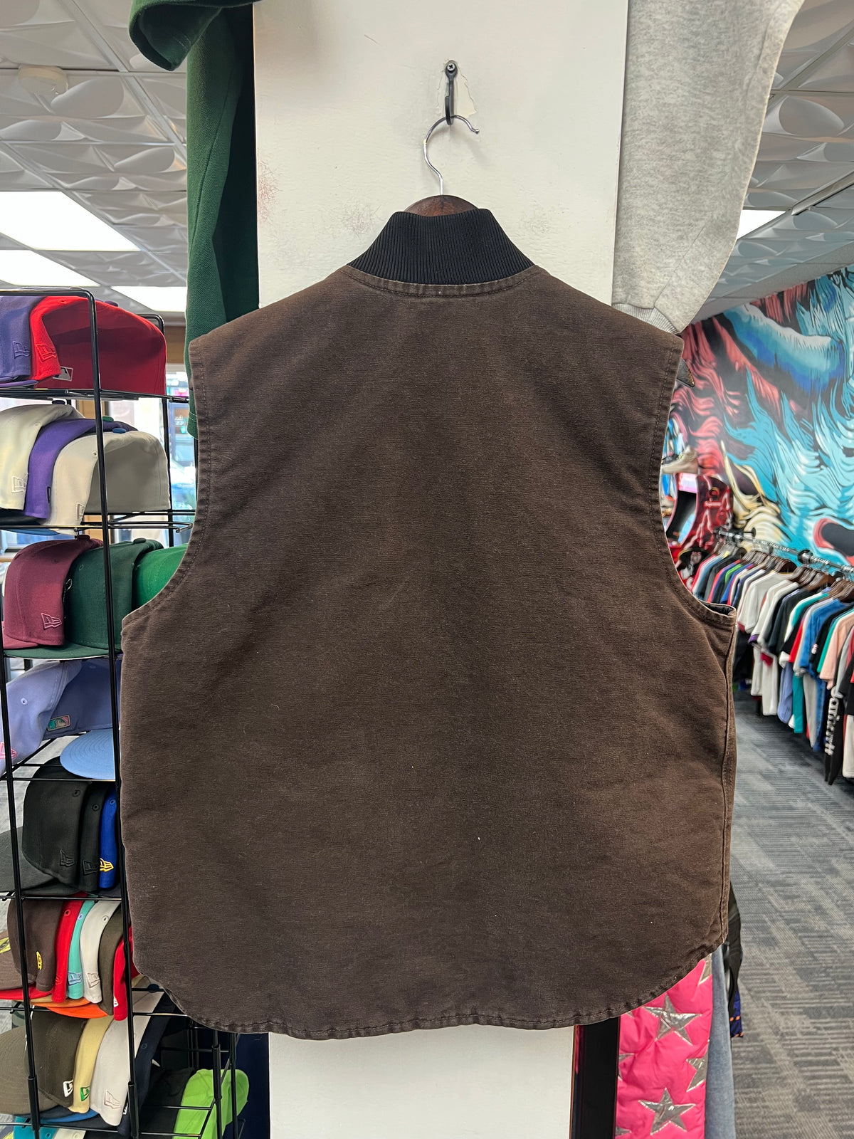 Vintage Carhartt V02 Arctic Quilt-Lined Duck Brown Vest