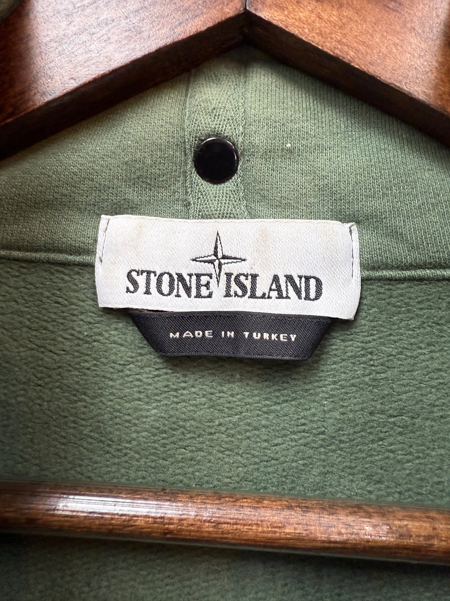 Stone Island 1/4 Zip Green