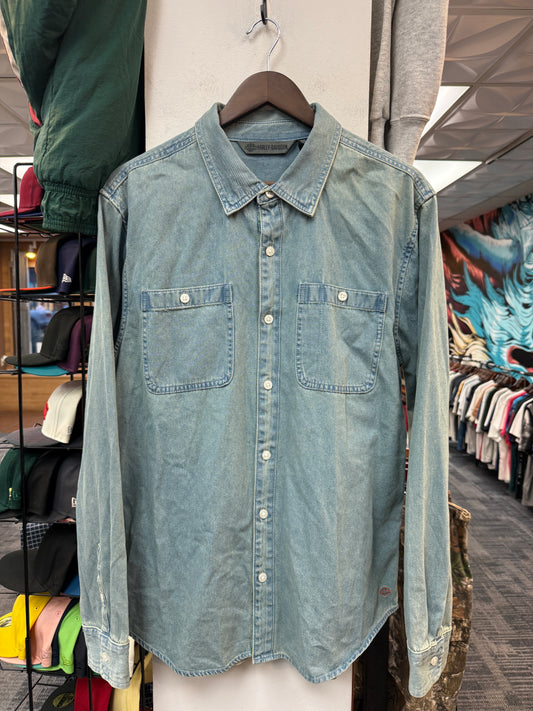 New Harley Davidson Jean Button Up