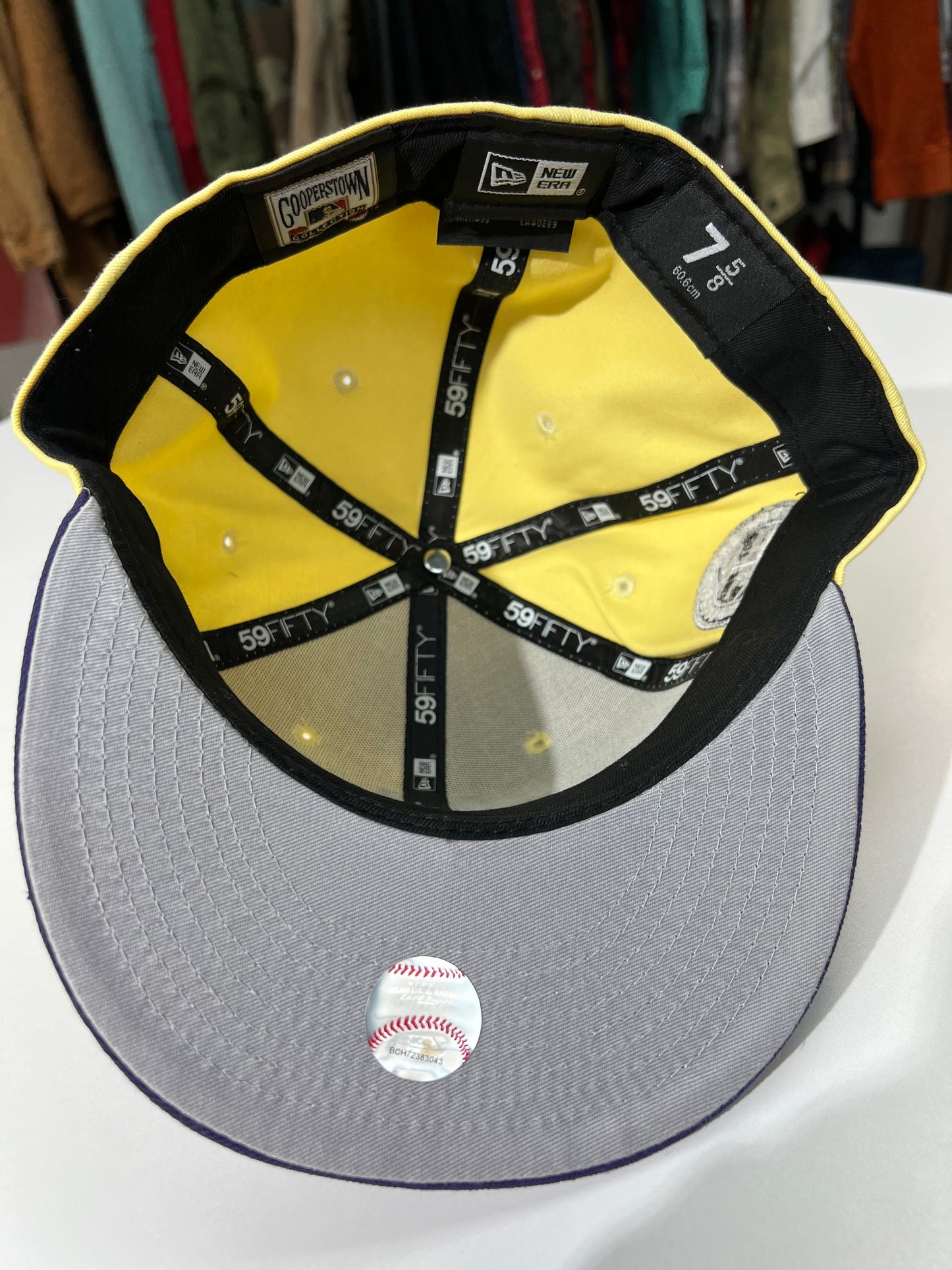 Mariners Yellow/Purple Side Patch Fitted Cap