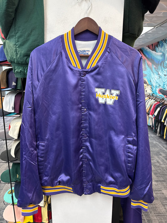 Vintage Chalk Line UW Huskies Satin Jacket