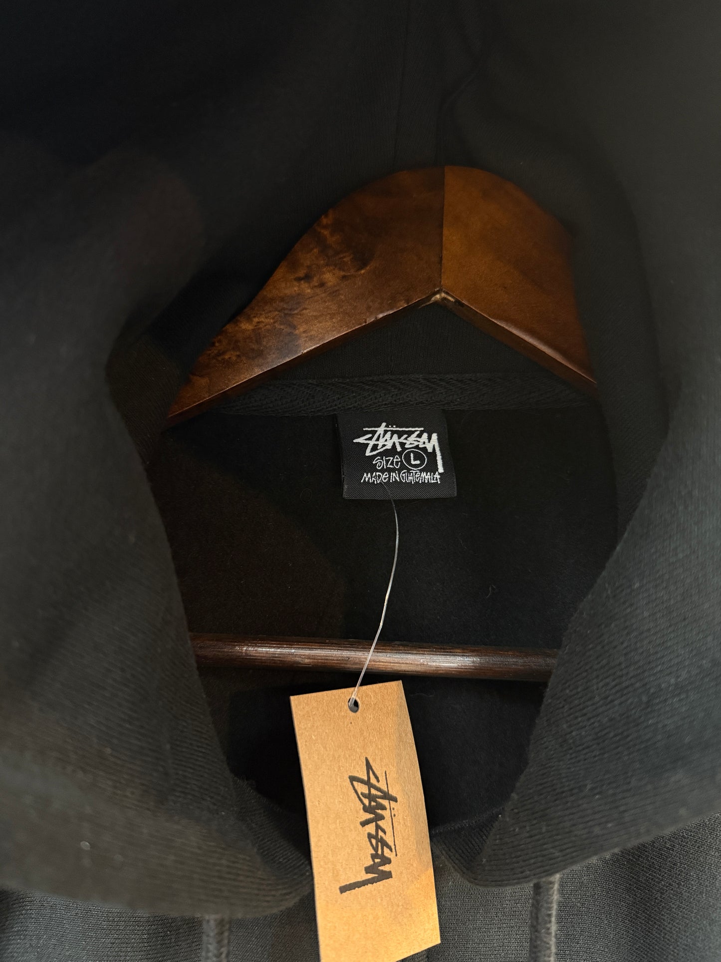 New Stussy Honolulu Black Zip Up