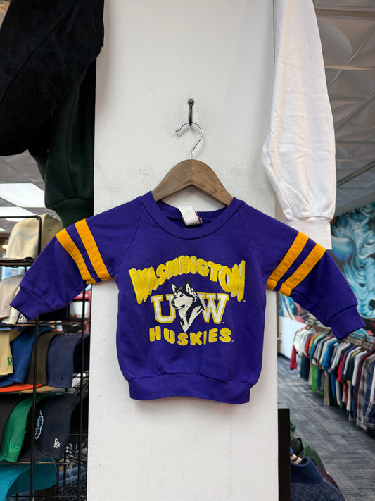 Vintage U of W Huskies Kids Crewneck