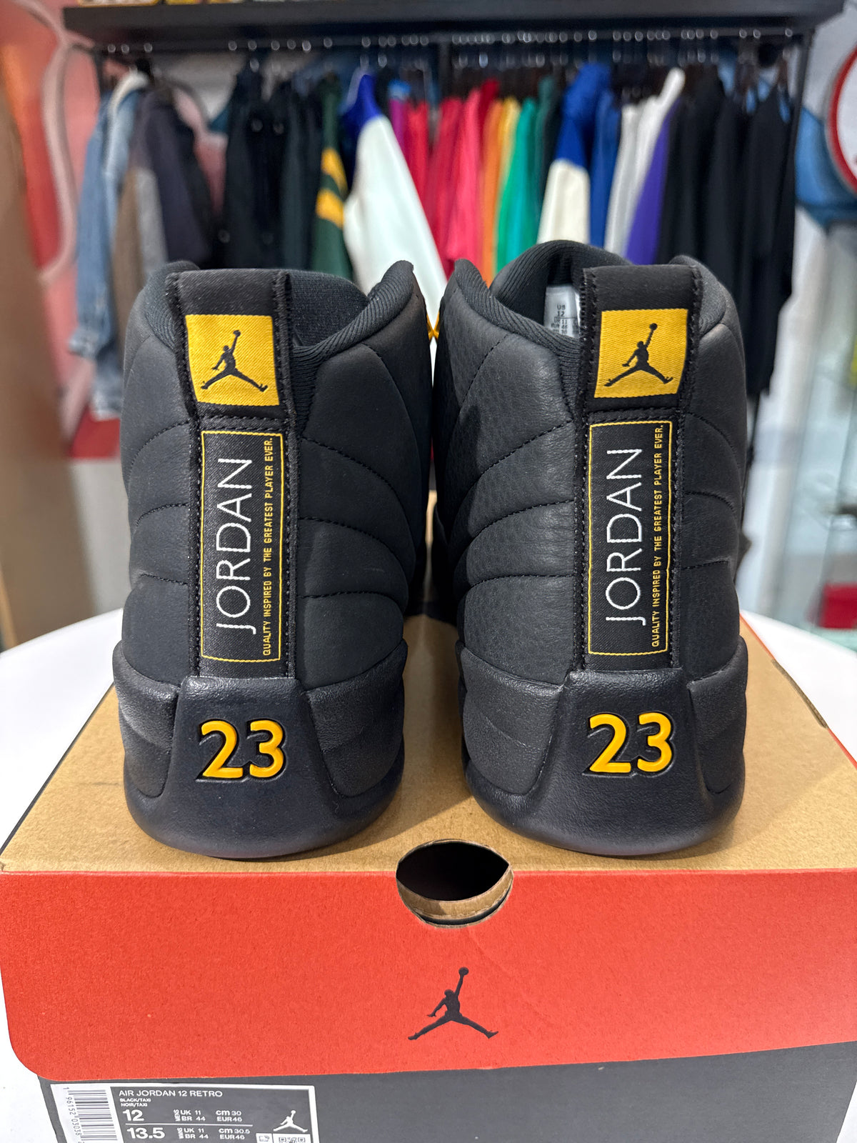 Preowned Jordan 12 Black Taxi