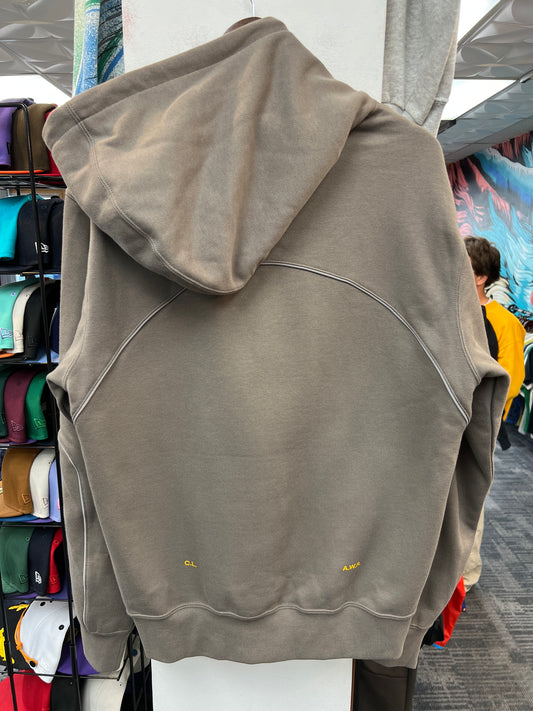 New Nike x NOCTA Fleece CS Hoodie 2 Olive Grey/Yellow