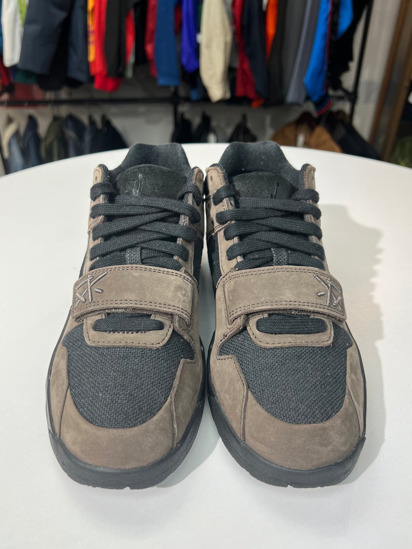 Preowned Travis Scott Jordan Jumpman Jack Dark Mocha