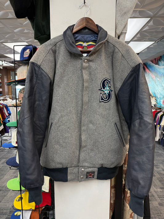 Vintage Jeff Hamilton Mariners Varsity Jacket