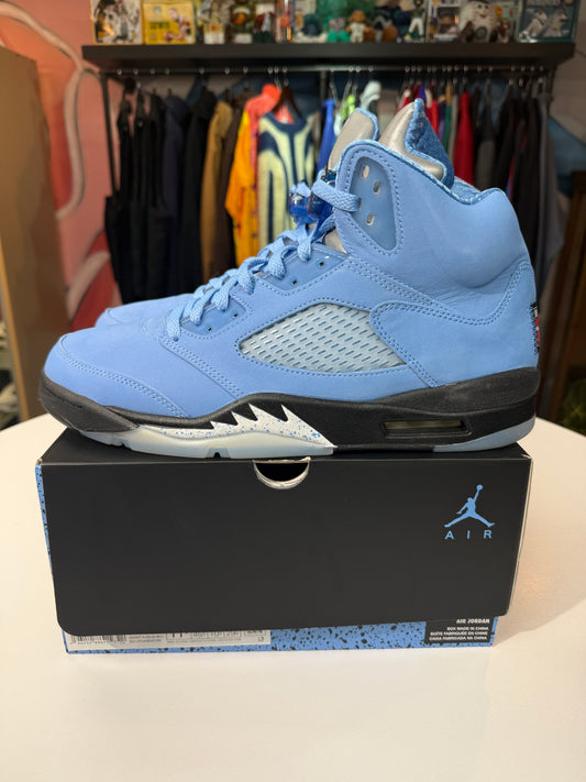 Preowned UNC University Blue Jordan 5