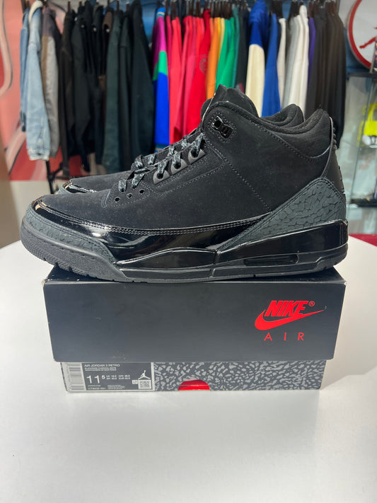 Preowned Jordan 3 Black Cat (2025)