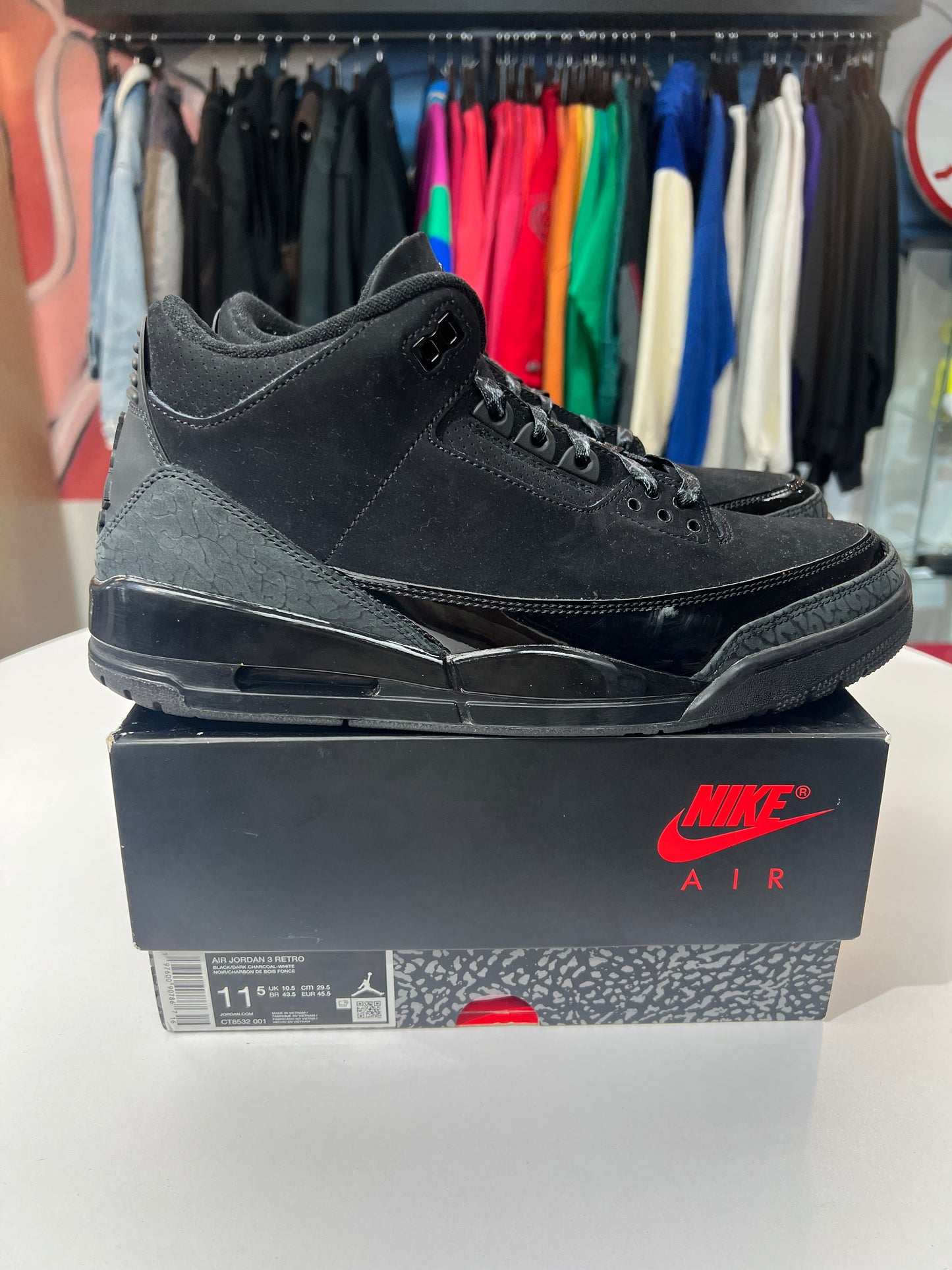 Preowned Jordan 3 Black Cat (2025)