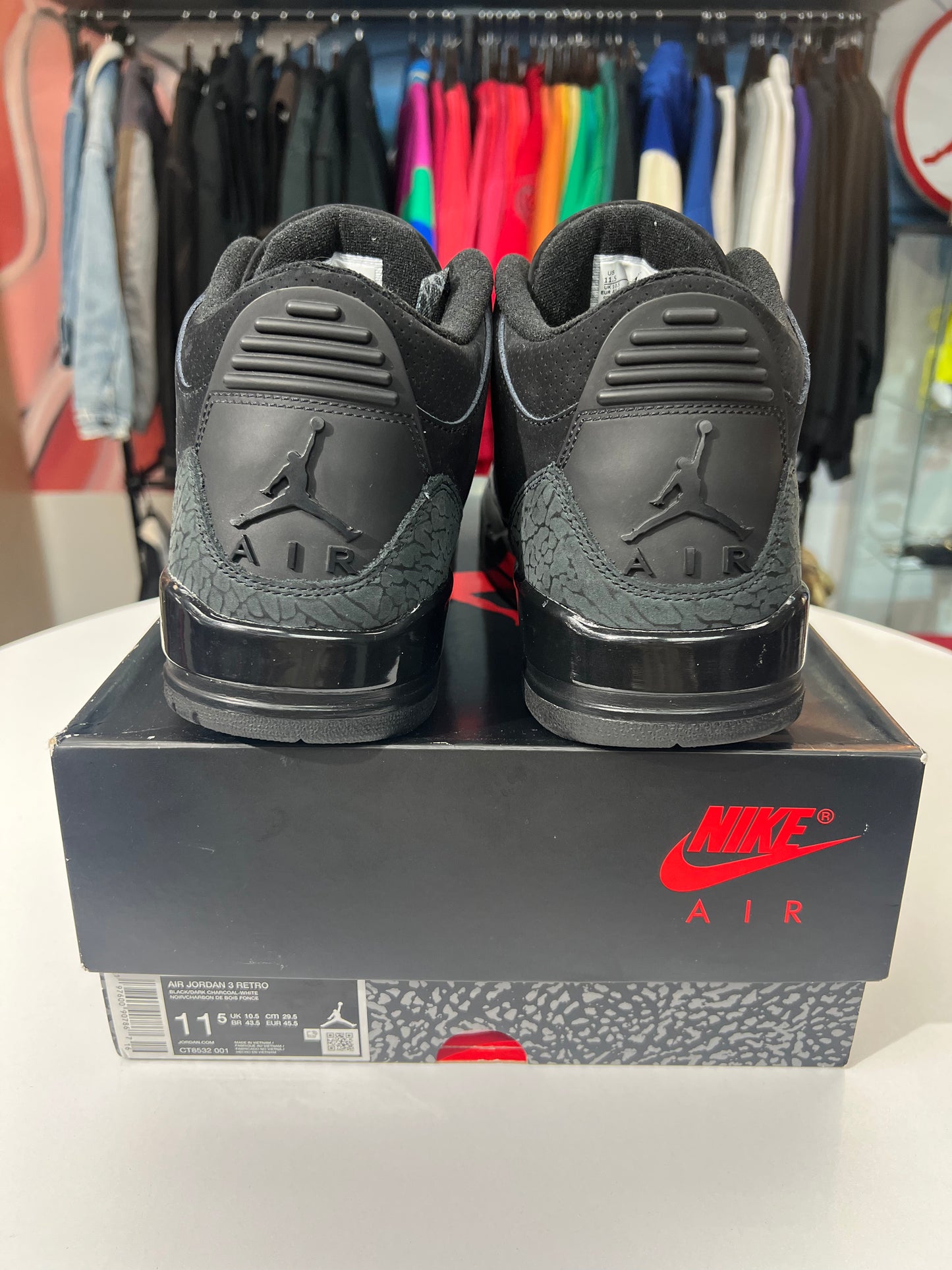 Preowned Jordan 3 Black Cat (2025)