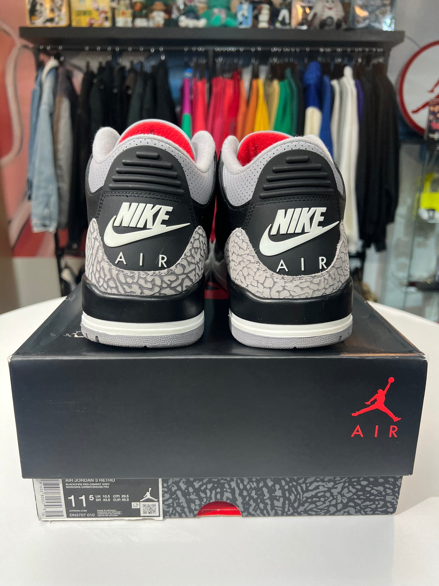 Preowned Jordan 3 Black Cement (2024)