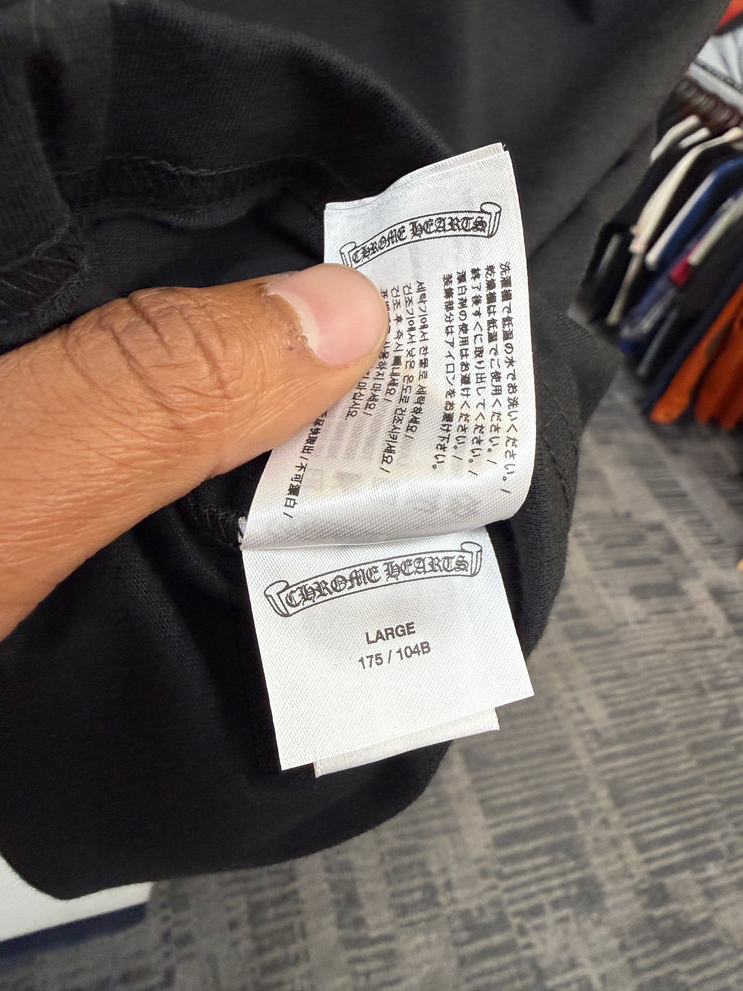 New Chrome Hearts Neck Logo Pocket Tee