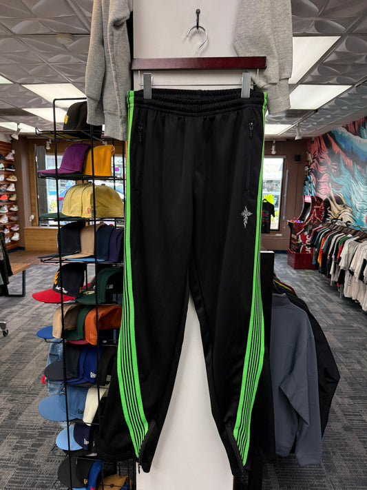Raspberry Hill Black/Green Track Pants