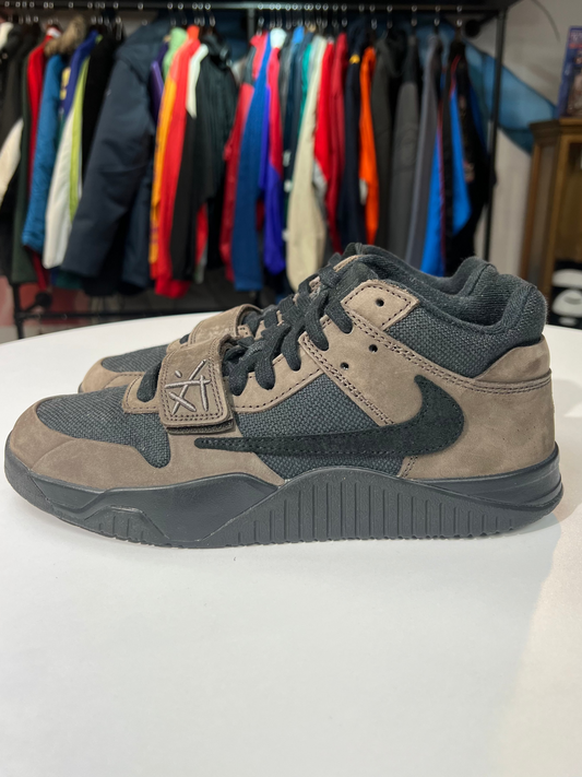 Preowned Travis Scott Jordan Jumpman Jack Dark Mocha