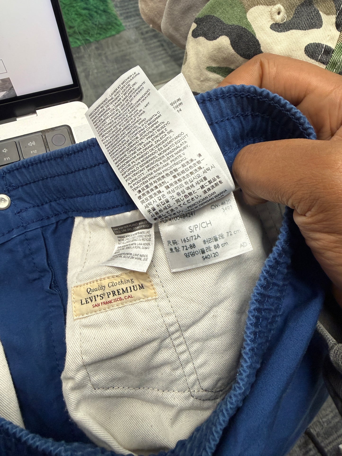 Levi’s Premium Blue Cargo Pants