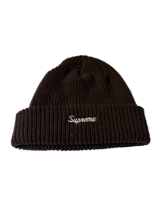 Supreme Loose Gauge Beanie Brown