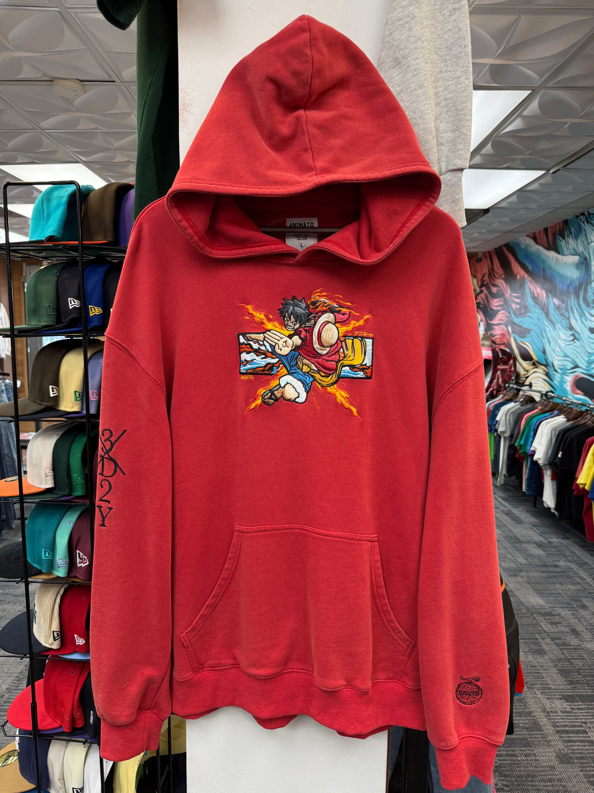 Animato Red Hawk One Piece Hoodie