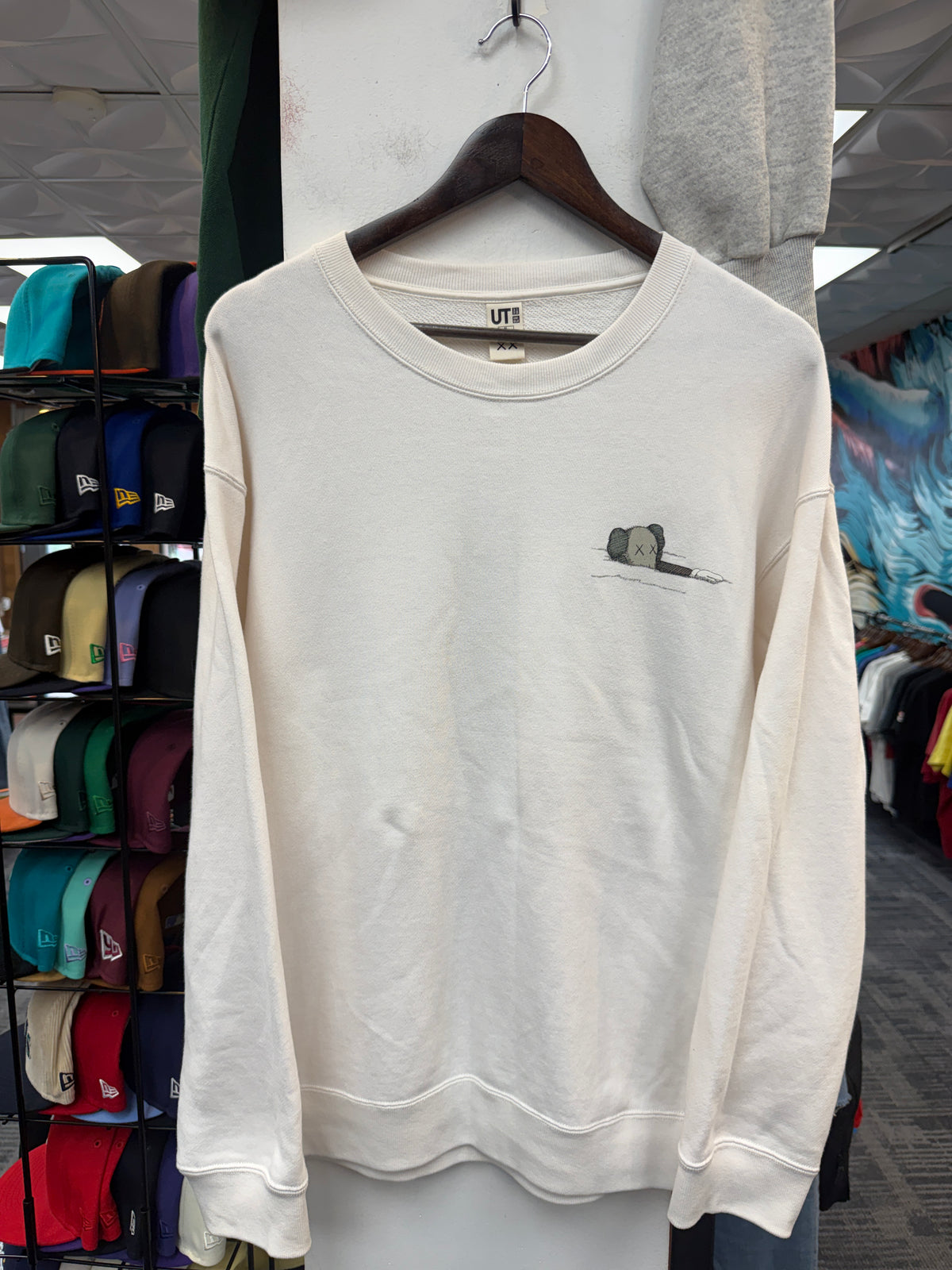 Kaws X Uniqlo Off-White Crewneck