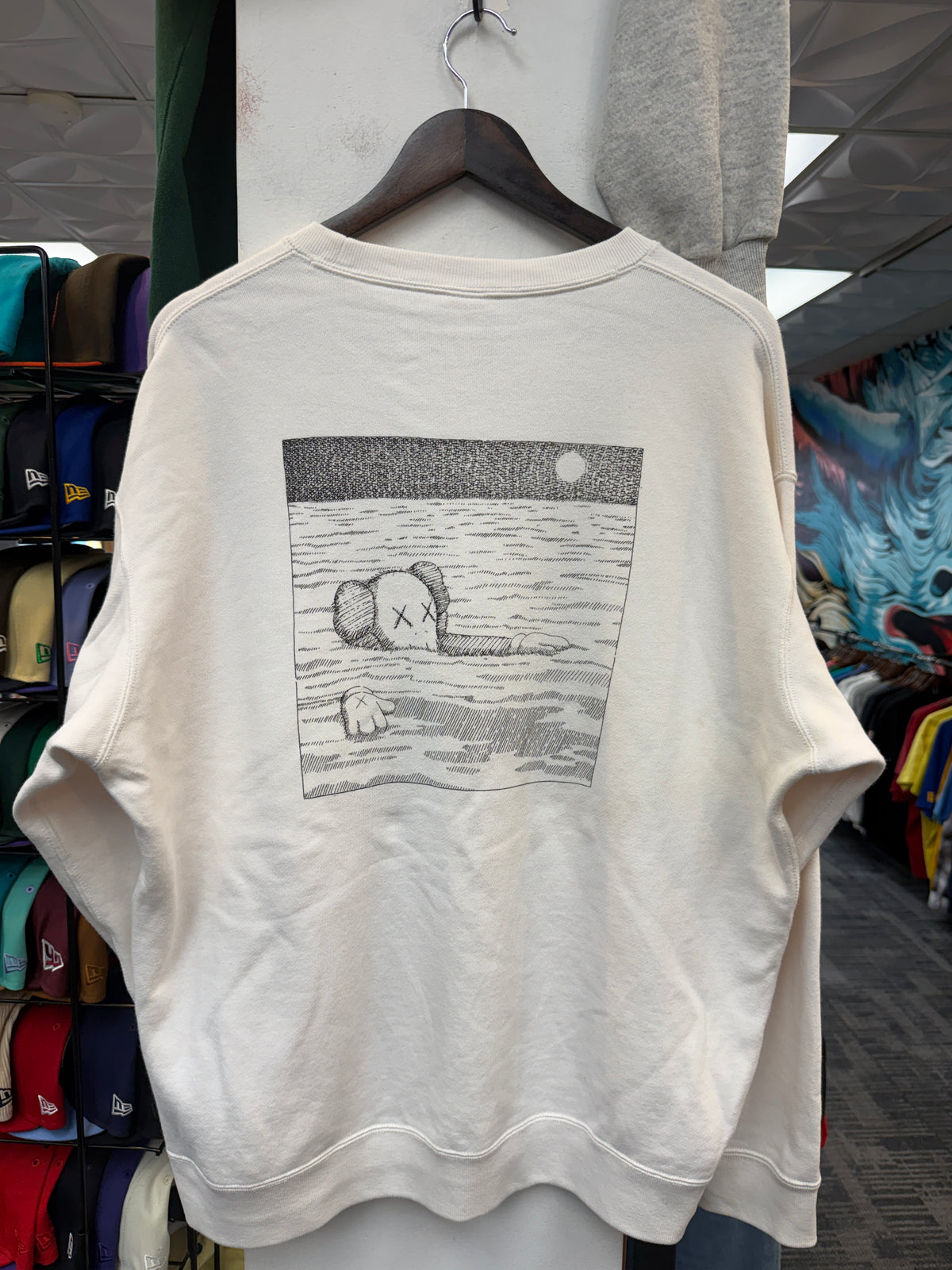 Kaws X Uniqlo Off-White Crewneck