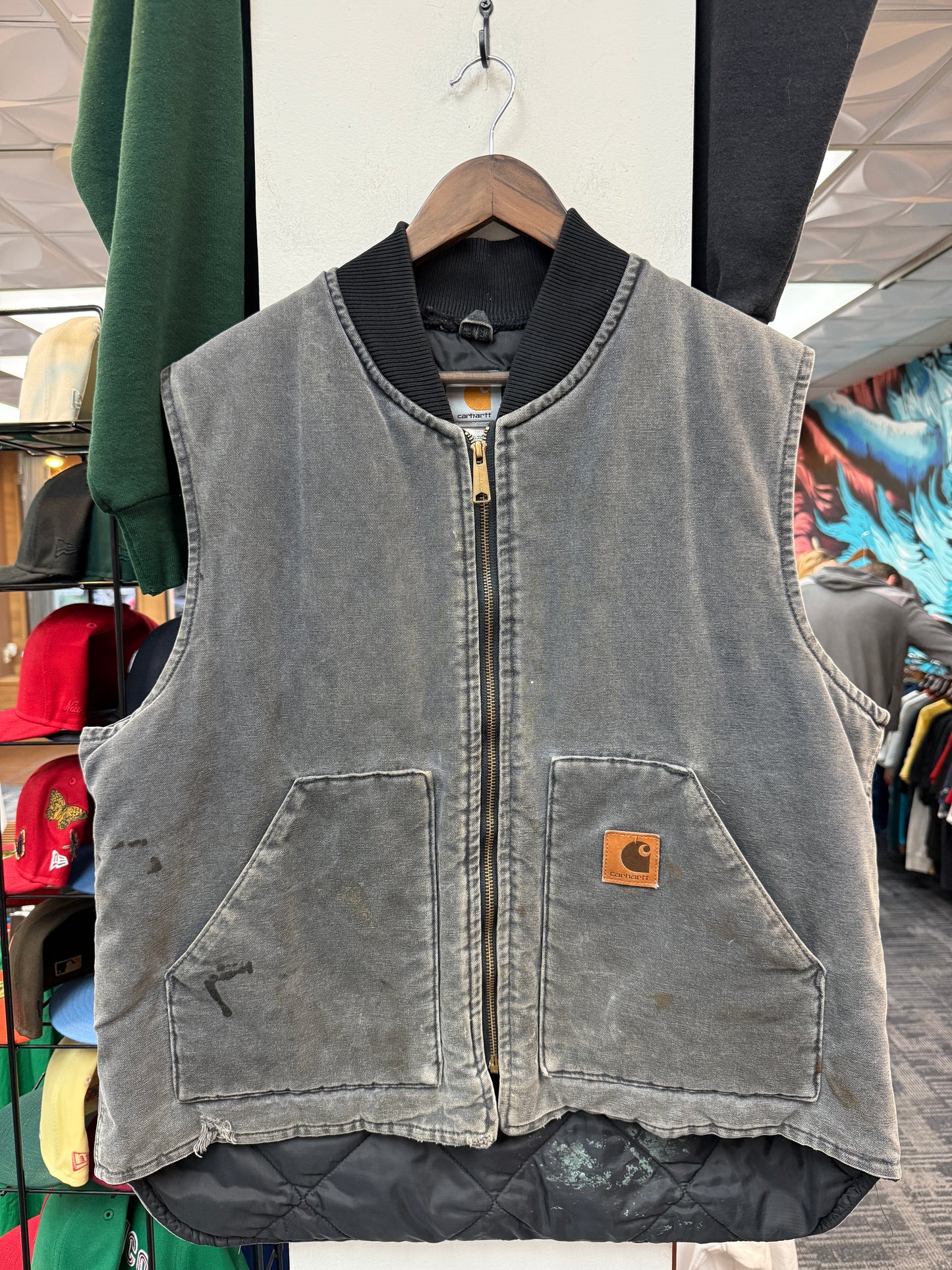 Vintage Carhartt Grey Vest