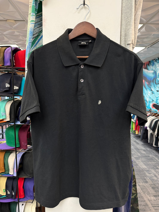 Stussy Classic Pique Polo Black