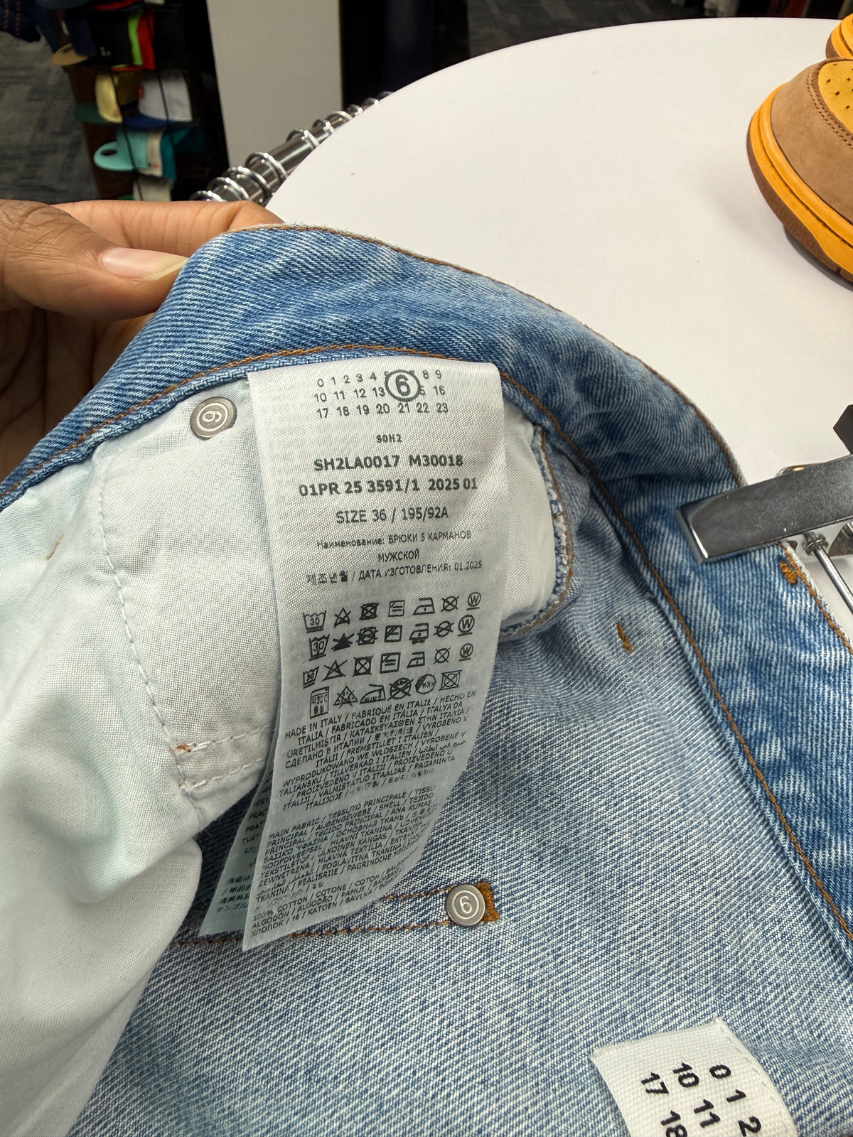 MM6 Maison Margiela Distressed Double Knee Jeans