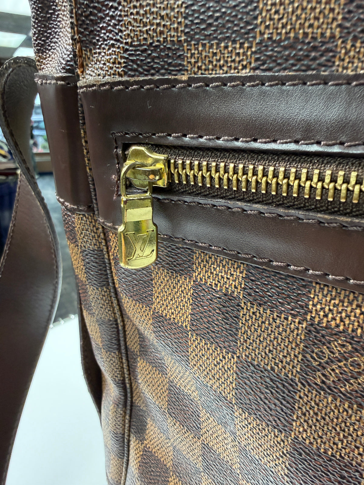 LV Bastille Damier Ebene Messenger Bag