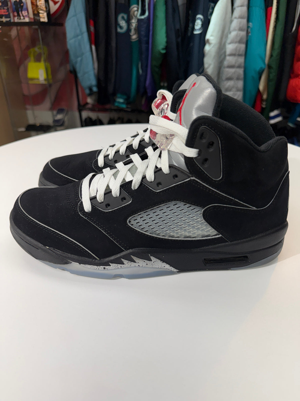 Preowned Reimagined Black Metallic Jordan 5