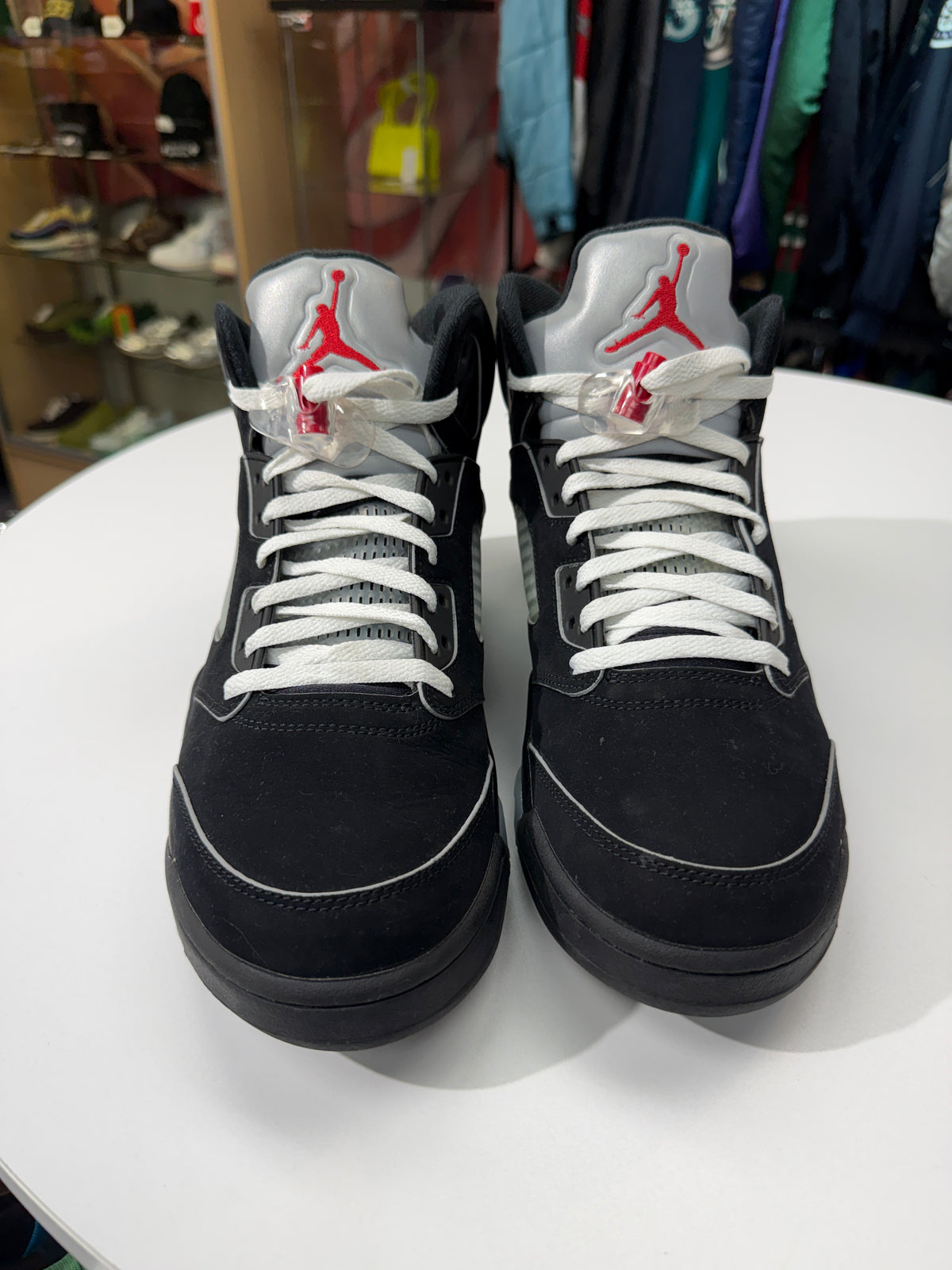 Preowned Reimagined Black Metallic Jordan 5