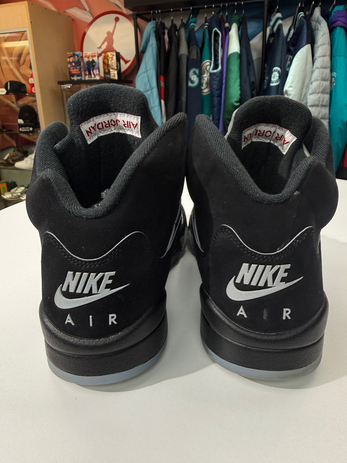 Preowned Reimagined Black Metallic Jordan 5