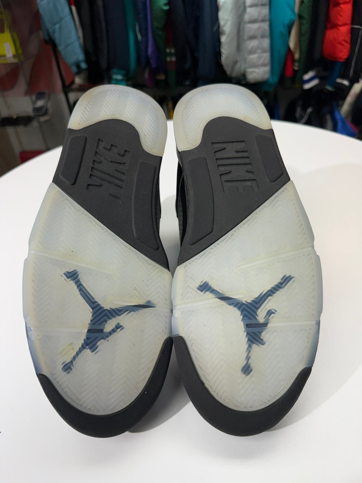 Preowned Reimagined Black Metallic Jordan 5
