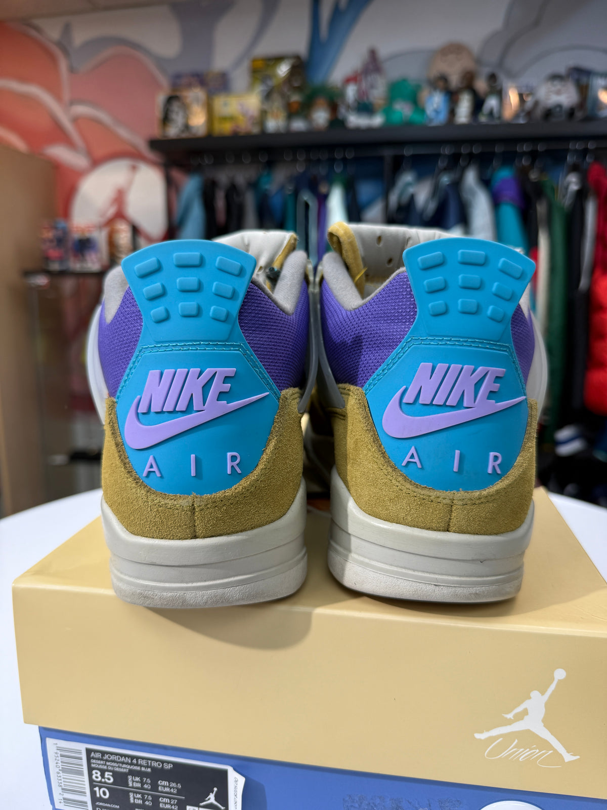 Preowned Desert Moss Union Jordan 4
