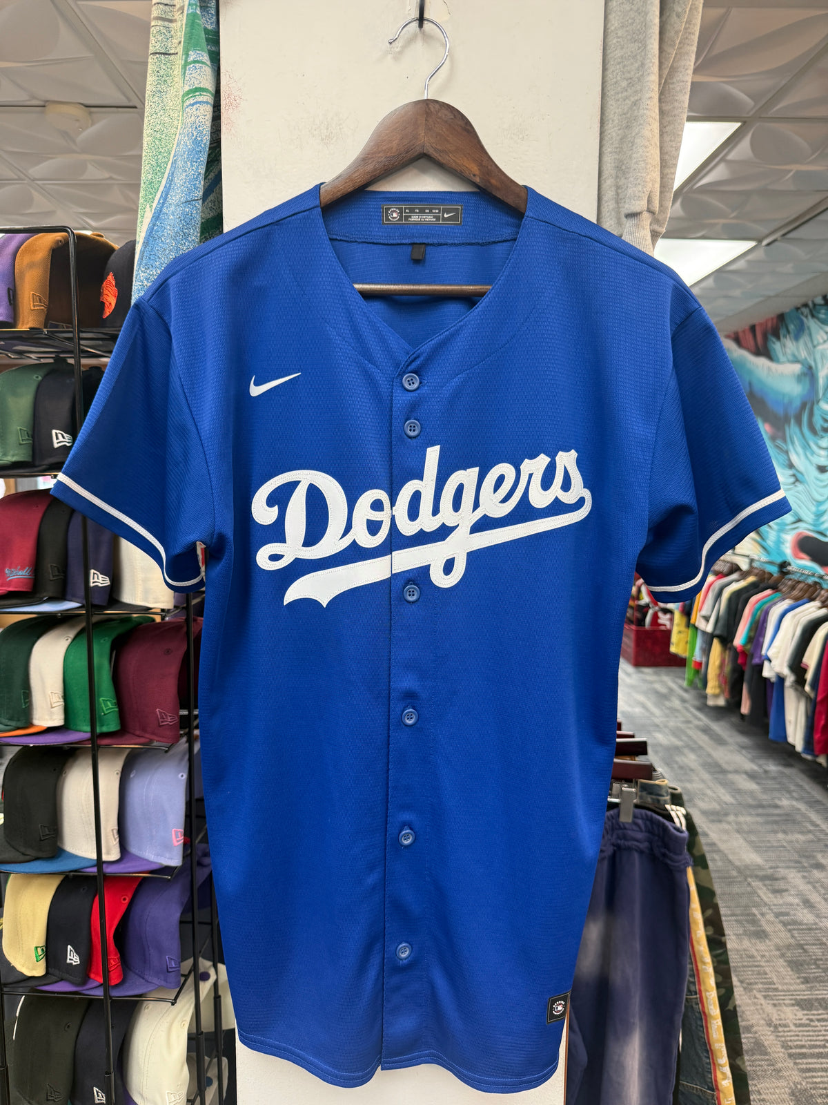 LA Dodgers Nike Blue Womens Baseball Jersey