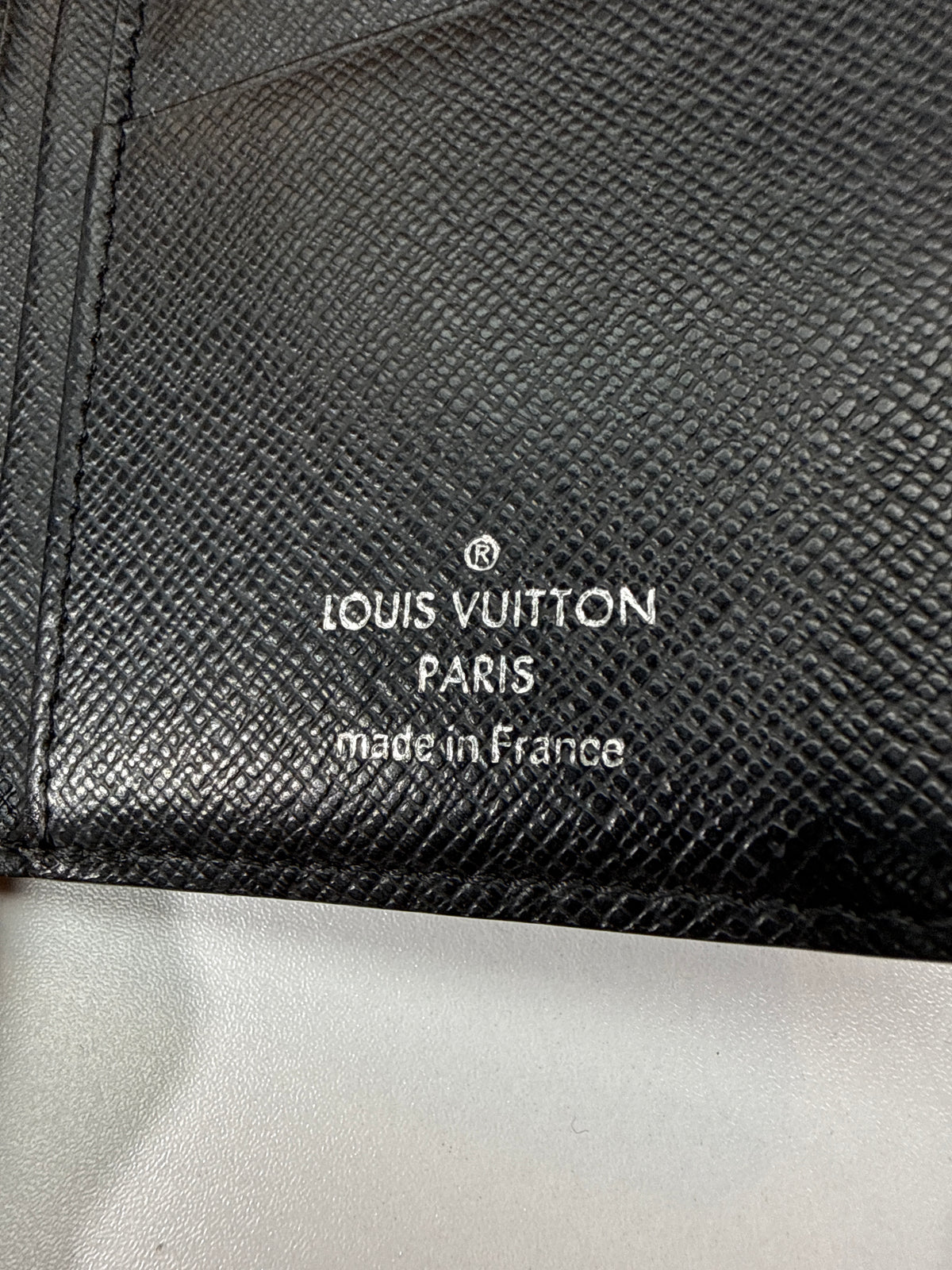 LV Damier Graphite Brazza Wallet