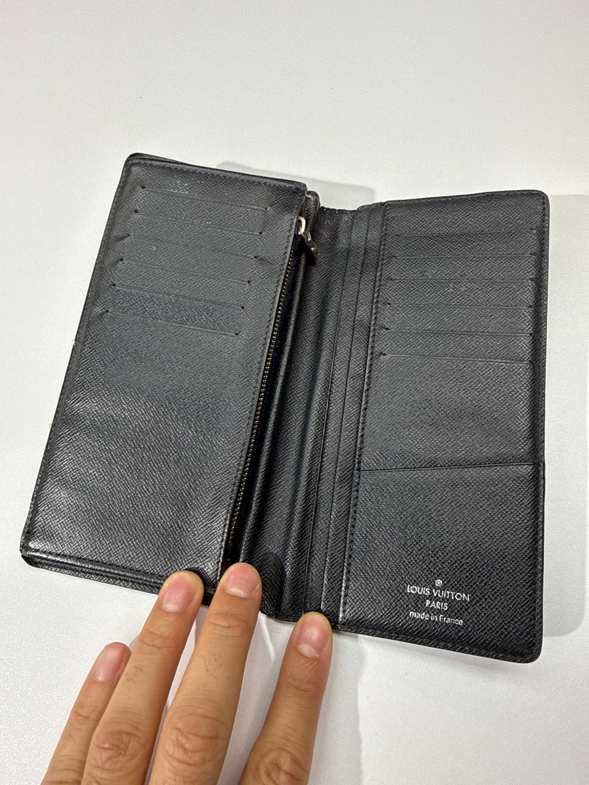 LV Damier Graphite Brazza Wallet