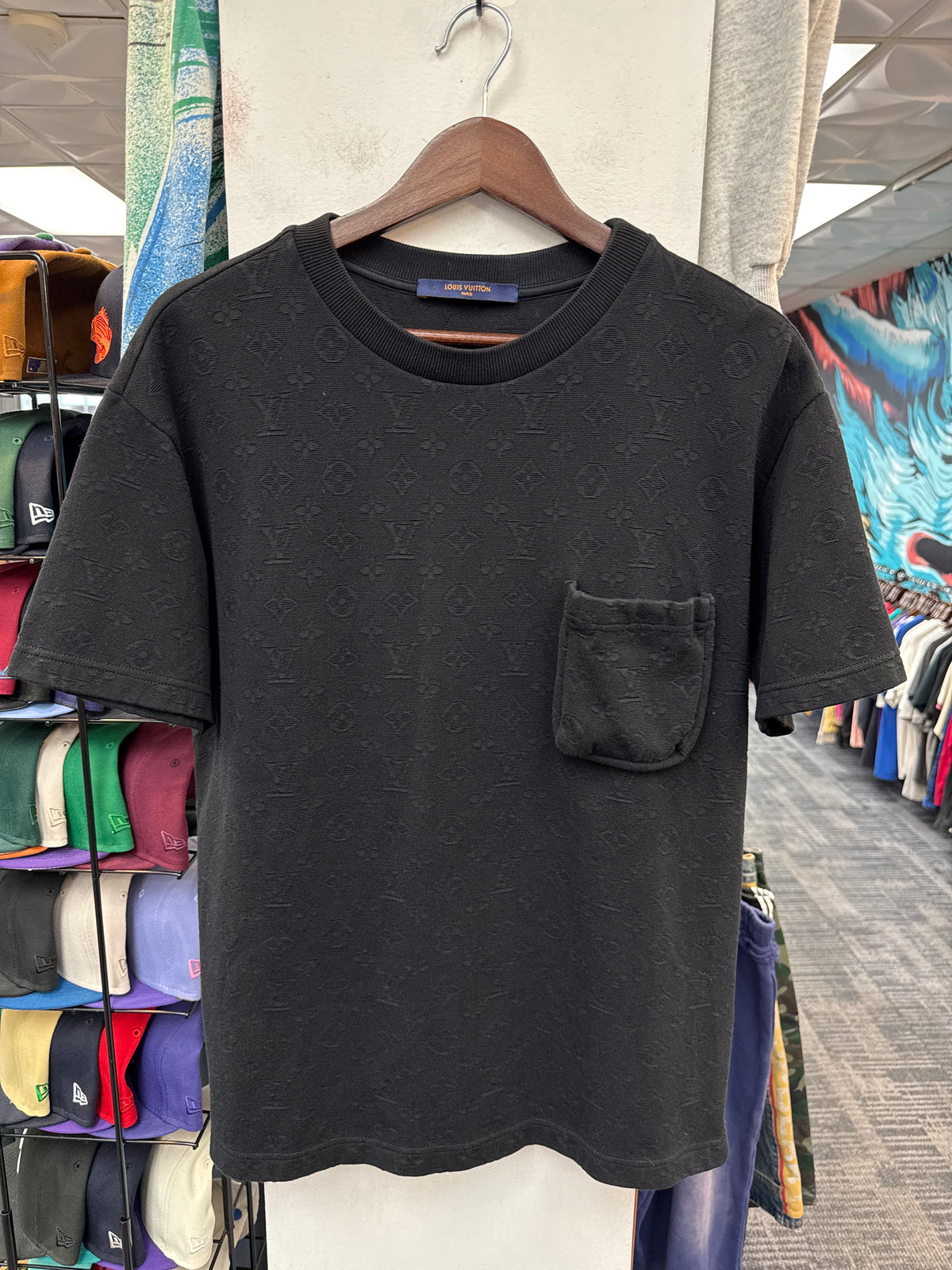 LV Monogram Piqué Pocket Tee