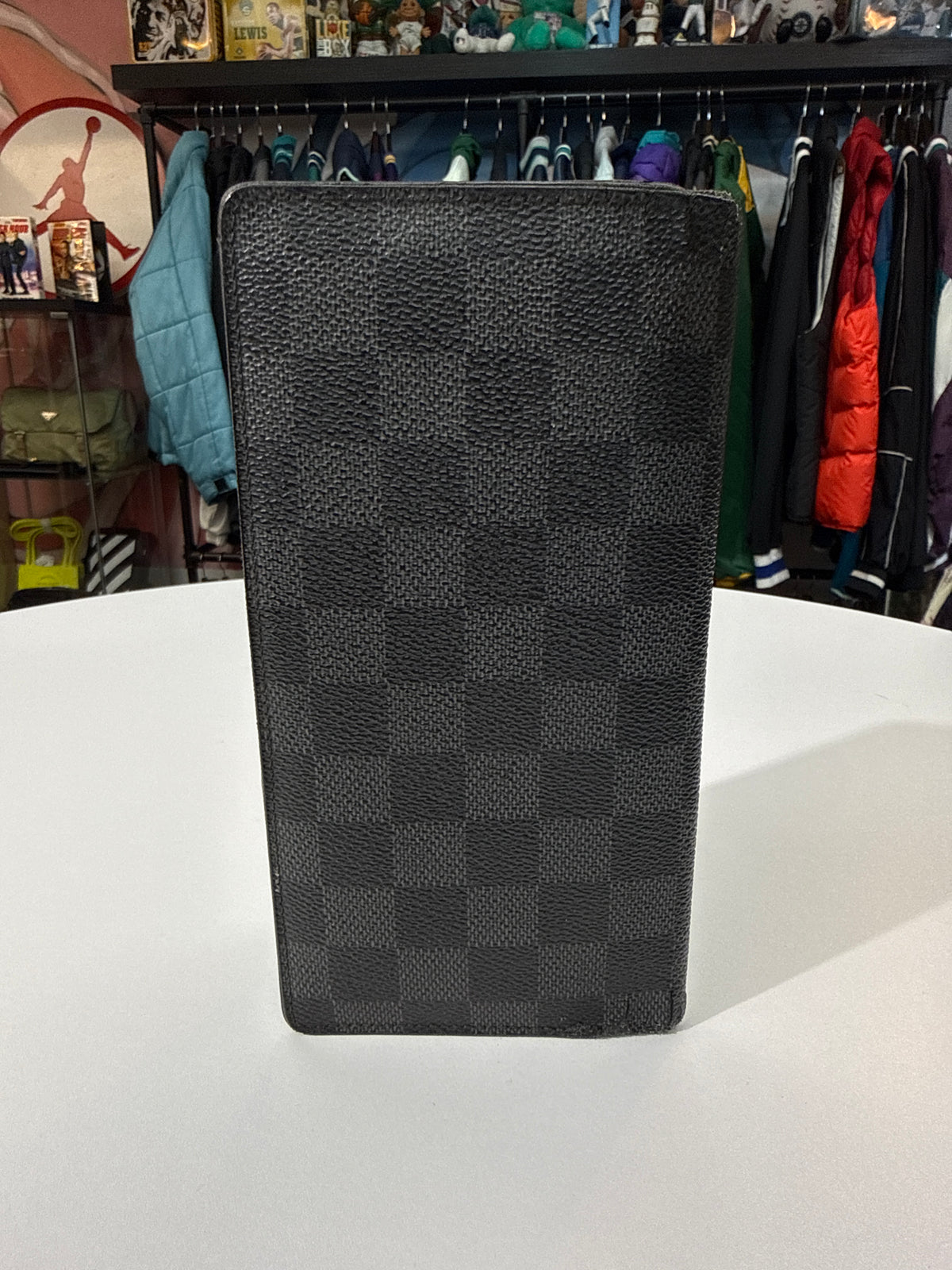 LV Damier Graphite Brazza Wallet