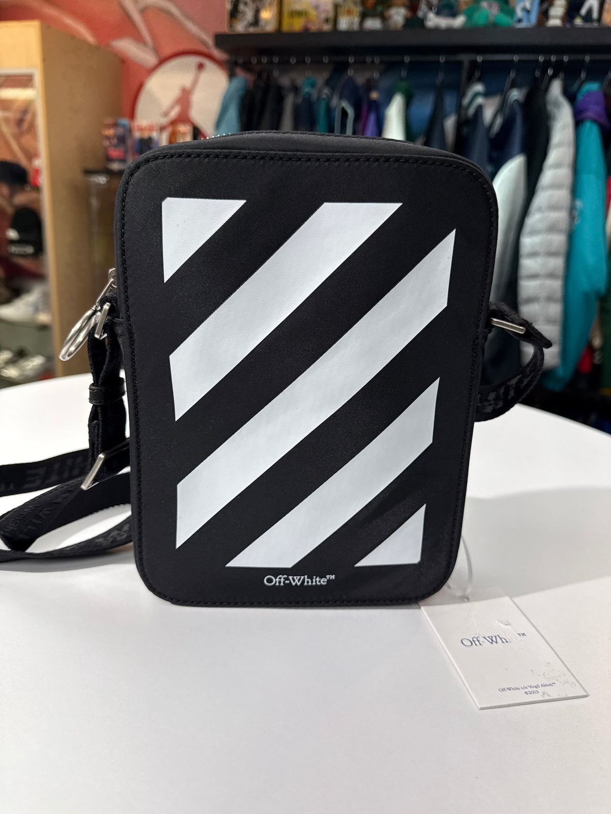 New Off-White Diagonals Logo-Print Shoulder Bag