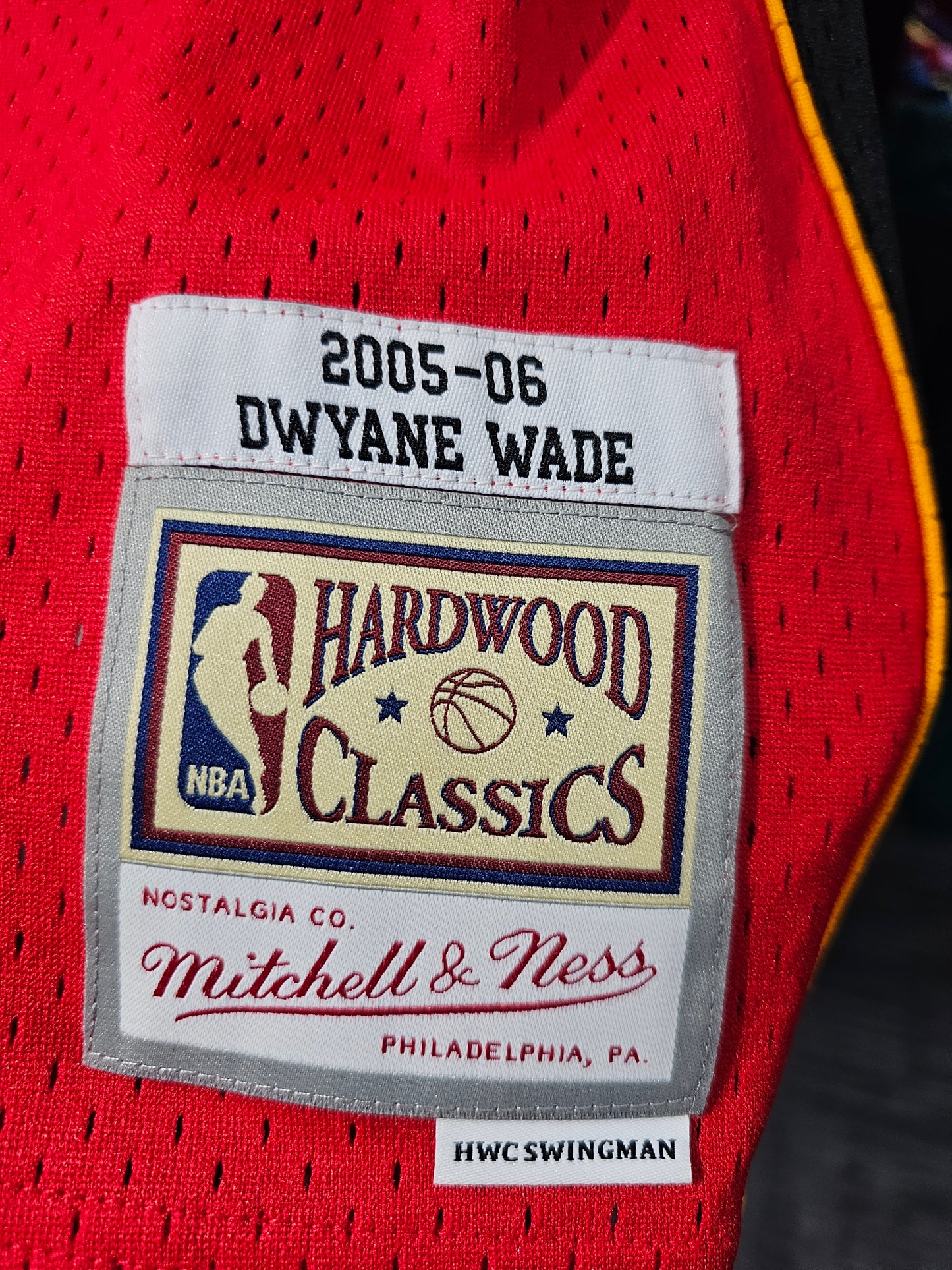 Mitchell & Ness DWade Miami Heat Jersey